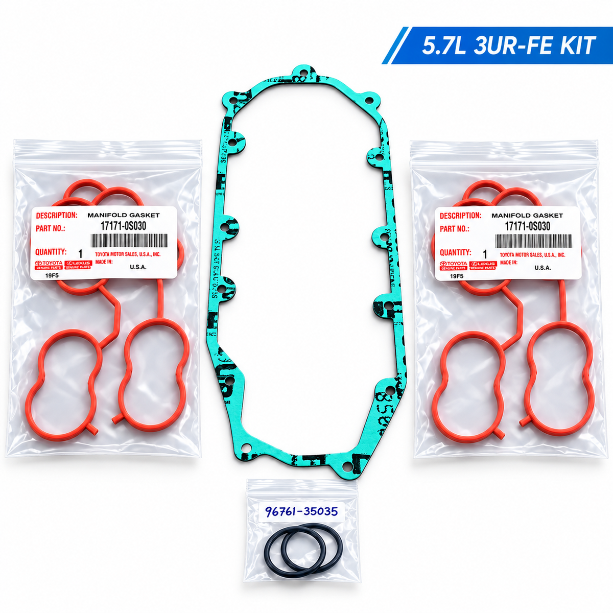 Toyota 5.7L 3UR-FE Valley Plate Repair Kit | J2Hundy